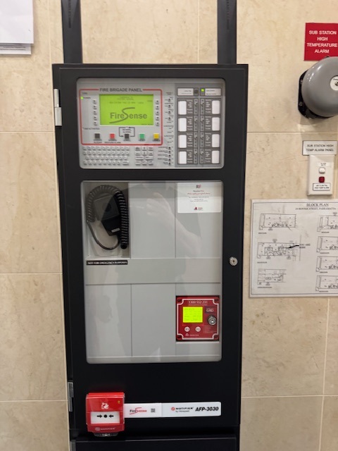 Fire indicator panel installation