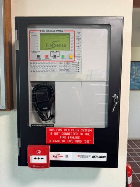 Wall-mounted FireSense fire brigade panel