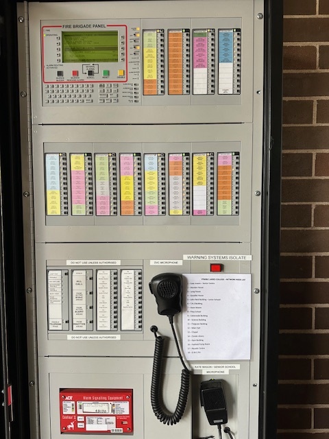 Replacement fire brigade panel installed by Resolve Fire at Pymble Ladies' College