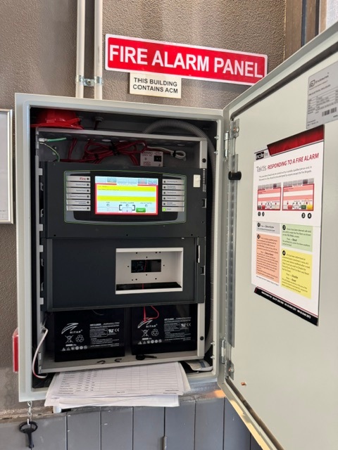 Taktis fire alarm panel installation